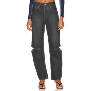 Still Here Nyc 'Cowgirl' Blue Cotton Denim Jean Size 23